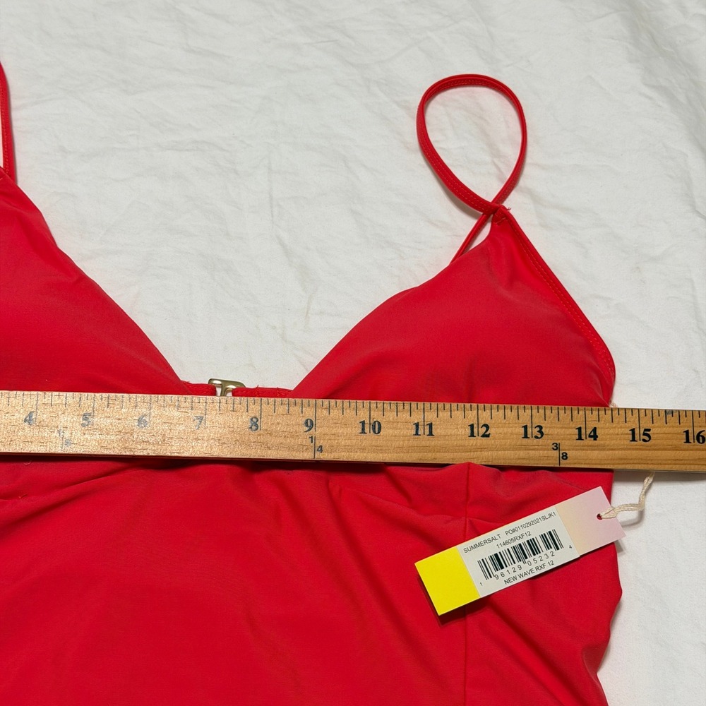 Summersalt The Wave One Piece Swimsuit Red Pink Colorblock Size 12 NWT - Picture 12 of 15